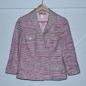 Sigrid Olsen Pink Wool Blazer